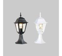 LANTERNA A QUATTRO FACCE SU BASE Colore Bianco Illuminazione Esterno Alogena