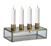 Lanterna a Vento Porta Tealight Boho Oro Antico Metallo 20cm Tischdeko Giardino