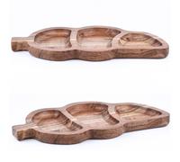 Lanterna a Vento Porta Tealight Kerzendeko 2er Set Legno Scandinava 35cm Boho