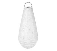 Lanterna ad energia solare Drop con LED della collezione Luna - fatto a mano e resistente alle intemperie - 400x200mm | Ghiaccio