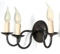 LINEA ASSISI CRUCCOLINI APPLIQUE in ferro battuto 3 luci