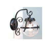 LANTERNA APPLIQUE LAMPADA SFERA D.14 FERRO BATTUTO CRUCCOLINI PLAFONIERA LAMPADE