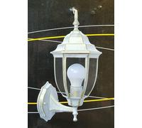 LANTERNA APPLIQUE LUCE DA PARETE MURO DESIGN BIANCA LAMPADA FARETTO ESTERNO INTE