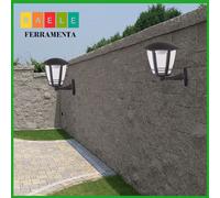 Lanterna applique plafoniera a led da parete muro giardino per esterno nera [EEK: A]