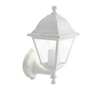 Lanterna Applique Retrò in Alto Lampada Vintage da Parete Piccola 60W Bianca E27