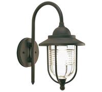 Lanterna Applique Retrò Verso il Basso Lampada da Parete Vintage 60W Ruggine E27
