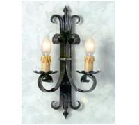 LANTERNA APPLIQUE VENETA 2 LUCI FERRO BATTUTO LANTERNE APPLIQUE LAMPIONE LAMPADE