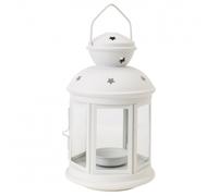 LANTERNA BIANCO PORTACANDELA 16x10CM MATRIMONIO TEA LIGHT PORTA CANDELA CANDELE