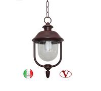 Lanterna classica a sospensione da esterno giardino in alluminio Amalfi S103