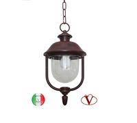 Lanterna classica a sospensione da esterno giardino in alluminio Amalfi S103