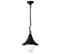 LANTERNA CON CATENA GALATEA IN ALLUMINIO NERO