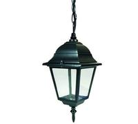 LANTERNA CON CATENA MODELLO NEW YORK - 60w IP44 mm.150x150x970h. colore nero