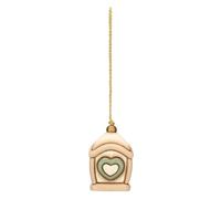 Lanterna con cuore in ceramica - Ceramica - 2,75x2,75x4 cm