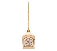Lanterna con fiore in ceramica - Ceramica - 2,75x2,75x4 cm