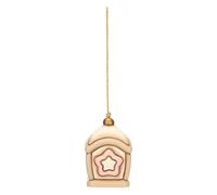 Lanterna con stella rosa in ceramica - Ceramica - 2,75x2,75x4 cm