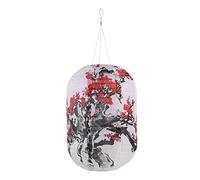 Lanterna da appendere a energia solare, impermeabile, a LED, stile cinese/giapponese, per esterni, in tessuto di nylon, lampade decorative per giardino, matrimoni, feste e feste