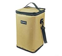 Lanterna da campeggio 600D Oxford custodia impermeabile per luci LED e ingranaggi, colore fango, 18 x 18 x 31 cm