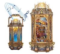 Lanterna da campeggio a cupola stellata, montaggio fai da te, modello musicale portatile, posizionabile e portatile, tema astronomico retrò, puzzle creativo 3D per adulti