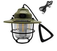 Lanterna da campeggio ABS Ferro Tenda Lampada 25.5cm | Questa lanterna da campeggio resistente alla pioggia presenta luminosità regolabile e una maniglia per il trasporto.