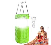 Lanterna da campeggio, impermeabile, da appendere, luce LED per esterni, con ricarica solare tramite USB, per pesca, spiaggia, barbecue, arrampicata, giardino, cortile e cortile posteriore