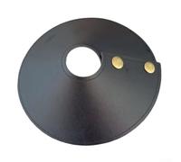 Lanterna da campeggio in pelle PU, copertura a forma di ventaglio per lampada a sospensione, design a pulsante facile da installare, protezione dalla pioggia per tenda all'aperto (nero)