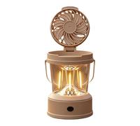Lanterna da campeggio portatile a LED con ventilatore, 2 in 1, pieghevole e maneggevole, ventilatore da tenda con luce LED, per arrampicata, backpacking, escursionismo, campeggio, pesca notturna