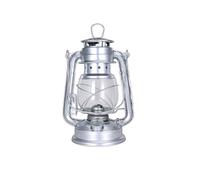 Lanterna da campeggio retrò, lampada a cherosene, lampada a olio portatile, stile vintage, illuminazione per esterni, lanterna in bronzo per campeggio e decorazione (argento, 19 cm)