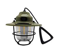 Lanterna da campeggio ricaricabile, luce a LED con oscuramento continuo, 3 temperature di colore, emergenza esterna portatile, lanterna verde vintage a lunga durata 80 ore per escursioni e decorazione