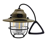 Lanterna da campeggio ricaricabile, luce a led vintage kaki, oscuramento continuo, 3 temperature di colore, durata 80h, portatile per escursioni, emergenza all'aperto, decorazione per la casa