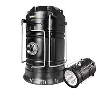Lanterna Da Campeggio Solare | Luce A LED Ricaricabile Con Manovella A Mano Move Per Mano Base Magnetica | Torcia Esterna Della Lampada Da Di Emergenza | Backup Batteria Pieghevole Lanterrn Per