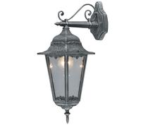 Lanterna da Esterno Giardino Viale Ingresso Con Braccio Grigio Ghisa per 60 W