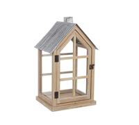 Lanterna da esterno in legno Bruges 28x23x43 cm Naturale