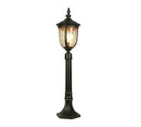 Lanterna da Esterno in Vetro E27 da 85 Cm, a 1 Luce, per Esterni, con Pilastro, Luci da Giardino, Luci da Giardino Spesse, Impermeabili e Antiruggine,De da Terra, Lampistradale in Stile Moderno per Po