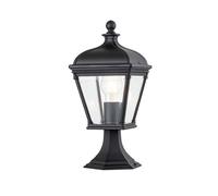 Lanterna da esterno lampada da sentiero lampada da ingresso zona ingresso vetro resistente alle intemperie nero