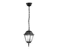 Lanterna da esterno Roma 14,6x14,6 cm in alluminio nero e vetro Nero