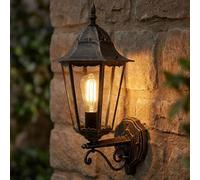 Lanterna Da Esterno Wandleuchte IP44 Bronzo in Alluminio 53 cm E27 1 Luce [EEK: Non valutato]