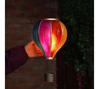 Lanterna Da Giardino 45cm Luce Solare LED Pallone Aerostatico Appesa Esterna