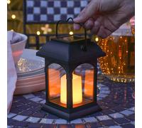 Lanterna Da Giardino Appesa In Rattan Marocchino Con LED A Energia Solare