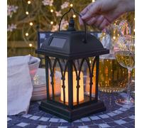 Lanterna Da Giardino Appesa In Rattan Marocchino Con LED A Energia Solare