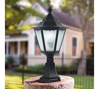 Lanterna da Giardino in Vetro Europeo, Lampada da Strada, palo a Colonna, Victoria, Impermeabile, da Parete, da Tavolo, per Esterni, Bar, Negozi, luci da Prato, Lampada a pilastro, E27, 62 cm