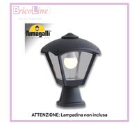 LANTERNA DA MURETTO DISMA/DARIO TRASPARENTE NERO FUMAGALLI T24114000AXE27