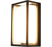 Lanterna da parete Compatible with esterno moderno da giardino, patio, corridoio, con paralume in acrilico, applique classica nera,Plafoniera Lampadario Da Soffitto