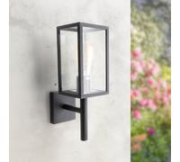 Lanterna da parete Ducte Nera IP44 1 x E27 M LEDME