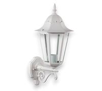 Lanterna da parete in alluminio e vetro illuminazione esterno bianco