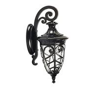 Lanterna da parete per esterni con design a prova di umidità e antiruggine, corpo in alluminio pressofuso per illuminazione di patio, cortile, atrio e corridoio