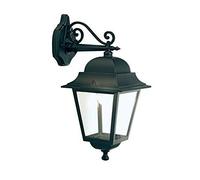 LAMPADA LANTERNA DA PARETE 'QUADRATA' 100 W - cm.46x21x30 COLORE NERO