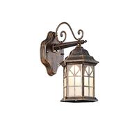 Lanterna da Parete retrò per Esterni E27, luci da Parete in Stile Europeo, IP23, Impermeabile, Lampada da Parete per Patio Nera/Bronzo, Applique da Parete in Alluminio a Una Luce,