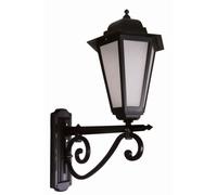 Lanterna Da Parete Rustica BRIANA Nera H:80cm Grande Nostalgica E27 Per Esterni