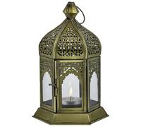 Lanterna Decorativa Orientale Portacandele Portafaro Porta Candele