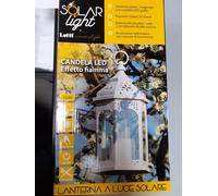 Lanterna decorativa solare Lotti bianca esagonale da esterno codice 34488
